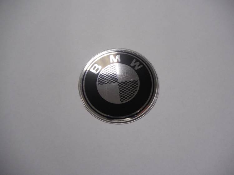 Наклейка "BMW" на автомобильные колпаки, диски (диаметр 60мм.) компл. 4шт.