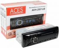 ACES Проигрыватель AVH-2001UB MP3, USB, SD, AUX, 1RCA без привода 4х50Вт синяя подсветка