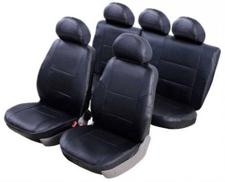 Чехлы на сиденье /Hyundai Solaris/ седан c 2010г. экокожа зад. сид. раздельное