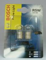Лампа 12V R5W (BA15s) Pure Light блистер (2шт) (BOSCH) (20)