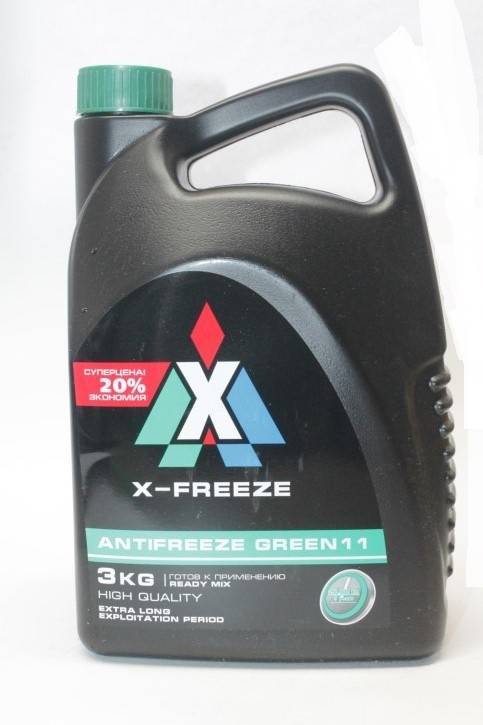 ГСМ Антифриз "X-Freeze Green" (3 кг.) зеленый (Тосол-Синтез)