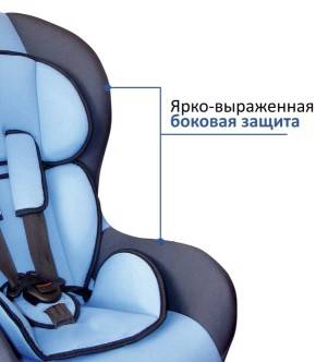 Автокресло детское "SIGER" НАУТИЛУС 0+1 группа (0-18 кг) голубой (Azard)
