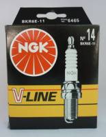 Свеча зажигания NGK V-Line 14 (BKR6E-11) Spectra 1.5-1.8, Rio II DOHC, Nexia DOHC, Mazda, Honda, Toyota, Logan, Largus (комплект)