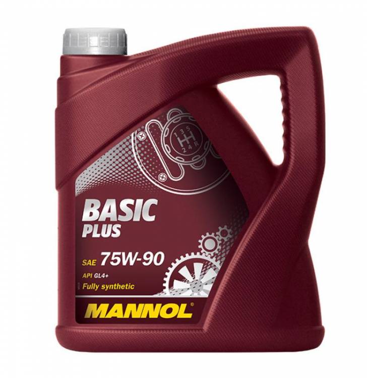 MANNOL GL-4 Basic Plus  SAE 75w90 (4л) Синтет.масло для переднепр. авто