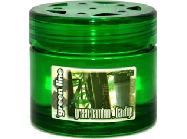 Освежитель (ароматизатор) на панель гелевый GREEN LINE зеленый бамбук (60мл) (40) (FKVJP)