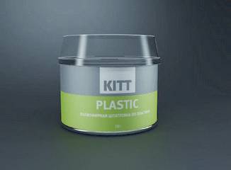 Шпатлевка Kitt Plastic 0,25 кг. для пластика