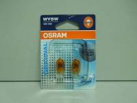 Лампа 12V бесцок. WY5W (W2.1x9.5d) Желтая блистер 2шт (OSRAM)