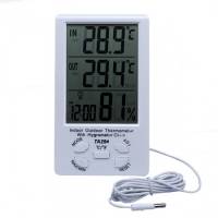 Метеостанция цифровая с выносным датчиком (термометр, гигрометр, часы, будильник)