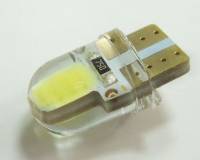 Лампа светодиод. 12V T10 бесцок. 1 диод COB белая Canbus (обманка) (W5W)