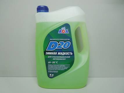 Жидкость незамерзающая "D20" канистра 4л (-20С*) (AGA)