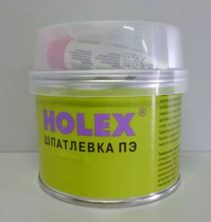 Шпатлевка полиэфирная ПЭ стекловолокно 0,25кг (Holex) (32)
