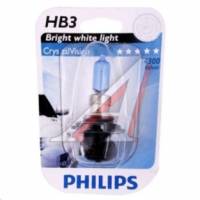 Лампа PHILIPS HB3-12-65 CRISTAL VISION 4300K блистер (10)