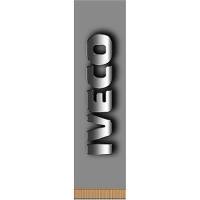 Вымпел прямоугольный IVECO (200x55) серый