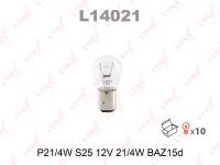 Лампа P21/4W S25 12V21/4W BAZ15D автомоб. (мин 1уп 10шт) (гарантия 12 мес.) (Lynx)