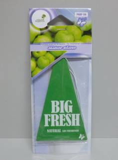 Освежитель (ароматизатор) подвесной картон BIG FRESH зеленое яблоко (10/200) (FKVJP)