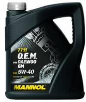 ГСМ Масло MANNOL O.E.M. Daewoo GM 5W40 (1л.) синт.
