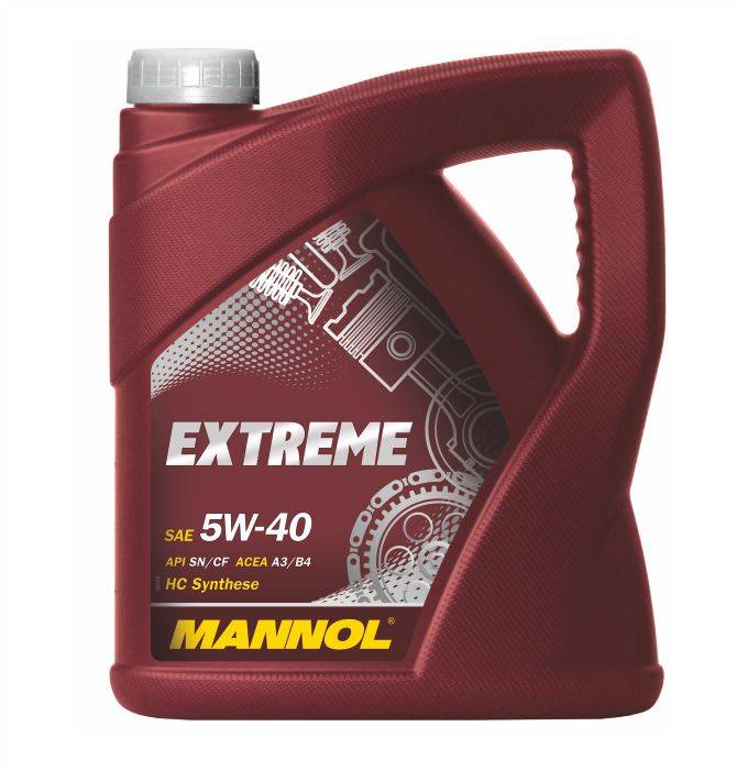 Масло моторное MANNOL Extreme SAE 5w40 (4л) синтетика 1021