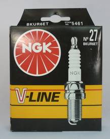 Свеча зажигания NGK V-Line 27 (BKUR6ET) Audi 100,A3, A4, A6, A8; VW Golf, Passat 3-х элек (30)