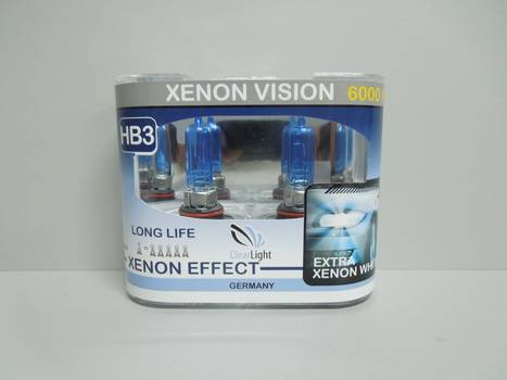 Лампа Clearlight HB3-12-60 (9005) XenonVision Long Life 6000K ярко-белая из 2шт (5/50)
