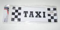 Наклейка Молдинг "Такси-шашки" на магните (2*100х300) черно-белый (2шт)