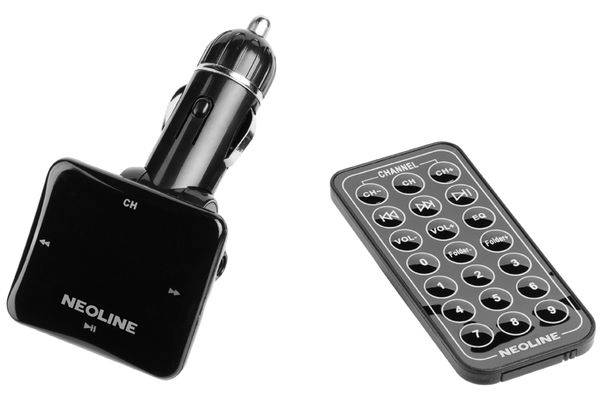 FM-трансмиттер Neoline Bullet FM MP3, WMA. USB, SD/MMC-слот.