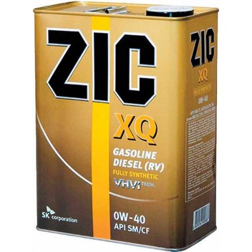 Масло моторное ZIC XQ 0w40 (4л) (синтетика)