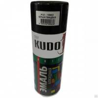 Краска Черная глянцевая KUDO KU-1002 520мл аэрозольная