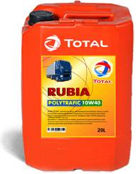 ГСМ Масло Total RUBIA POLYTRAFIC 10W40 (20л.) п/синт. (Total Quartz)