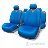 Чехлы на сиденья "Майка" R-1 SPORT PLUS полиэстер синие (9пр) (Autoprofi) (6)