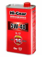 Масло моторное Hi-Gear 5W40 SL/CF (1л.) п/синт. бенз., диз.