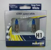 Лампа NARVA H1-12-55 RANGE POWER WHITE 4500K набор 2шт (10)