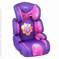 Кресло детское Смешарики группа 2/3 от 3 до 12 лет фиолетовое с Ежиком (Autoprofi) (2)