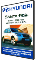 Книга Hyundai Santa Fe с 2006г Руководство по эксплуатации, техническому обслуживанию и ремонту
