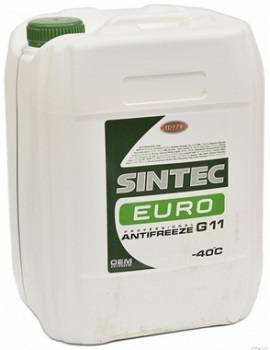 Антифриз SINTEC зеленый Euro -40 10кг