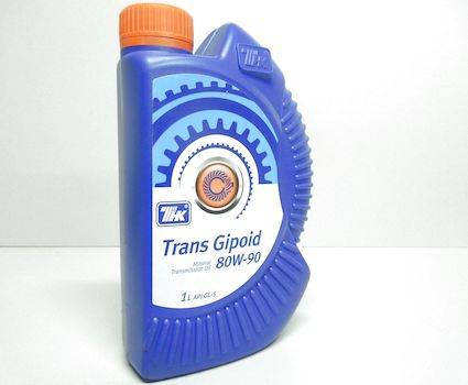 Масло трансмиссионное ТНК Trans Gipoid 80W-90 GL-5 минер. (1л) (12)