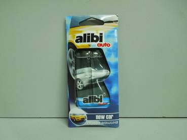 Освежитель (ароматизатор) подвесной жидкий ALIBI AUTO новая машина (Azard Group) ABA-14