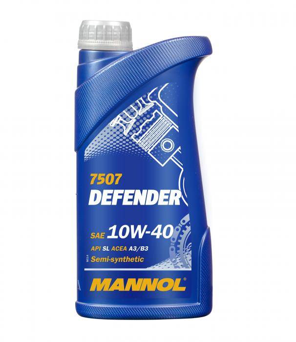 Моторное масло MANNOL Defender SAE 10W-40 полусинтетика 1л.