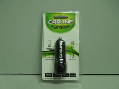 Адаптер в прикуриватель с USB разъемом 12/24В черный Carline (10)