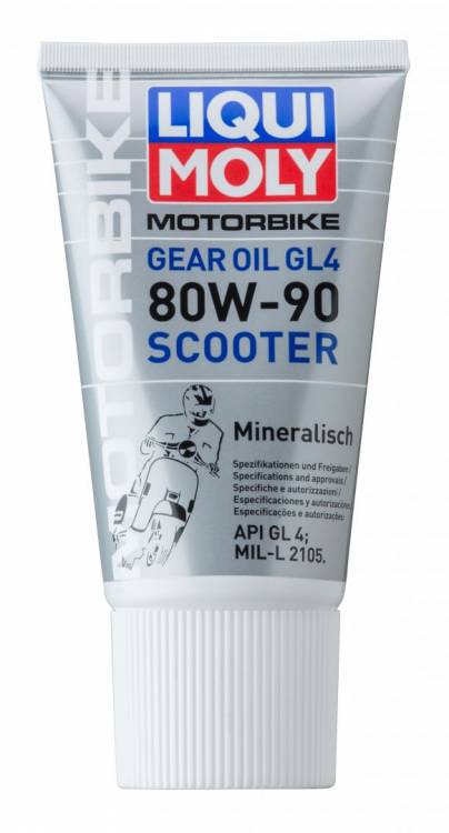 масло трансмиссионное мин. для скутеров LiquiMoly Motorbike Gear Oil Scooter 80W-90 (0,15л) LiquiMoly