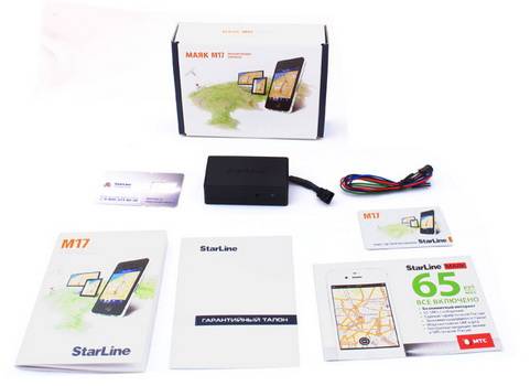Модуль охранно-поисковый автономный StarLine M17 ГЛОНАСС-GPS (GSM/GPS Маячок) +3 sim (MTC/Beeline) 12/24В монито