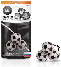 Освежитель (ароматизатор) подвесной "Футбол" черный лед (Airline)