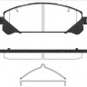 Колодки тормозные передние Toyota HIGHLANDER 07-/LEXUS RX3 09-