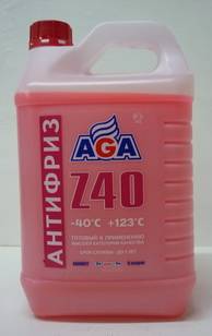Антифриз AGA 002Z (-40*) красный 5л (3)