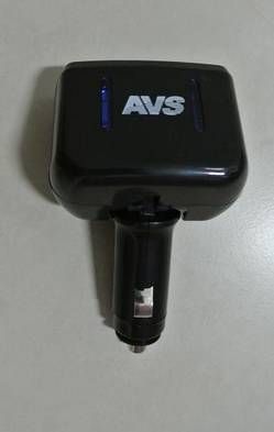 Прикуриватель 2 гнезда CS205 с подсветкой (AVS) (20/80)