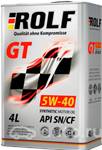 Масло моторное ROLF GT 5W40 SN/CF (4л.) синт бенз., диз.