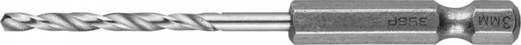 Сверло по металлу 3 мм "Эксперт" для шуруповертов, в блистере (ЗУБР)