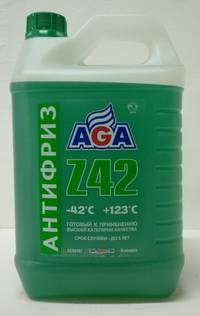Антифриз AGA 049Z (-42*) зеленый 5л (3)