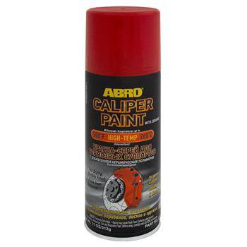 Краска-спрей для тормозных суппортов с добавлением керамических полимеров красная (ABRO) (12)