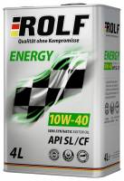 Масло моторное ROLF Energy 10W40 API SL/CF (4л.) п/синт бенз., диз.