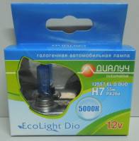 Лампа ДиаЛУЧ H7-12- 55 5000K EcoLight Dio ярко-белая из 2шт (8/180)